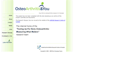 Desktop Screenshot of net.arthritisresearch.ca
