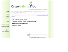 Tablet Screenshot of net.arthritisresearch.ca